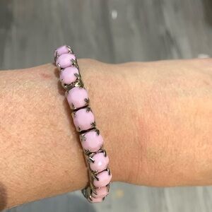 Pretty pink stretch bracelet